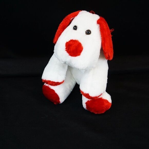 Valentines Puppy Dog Puli International White Red Plush Stuffed - Picture 7 of 8